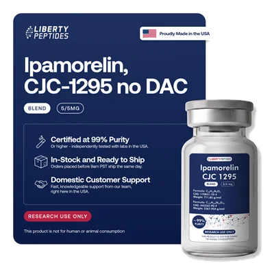 Ipamorelin, CJC-1295 no DAC (5/ Blend) - Liberty Peptides 10mg product photo