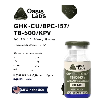 GHK-CU/BPC-157/TB-500/KPV 50/10/10/ Blend 80mg product photo