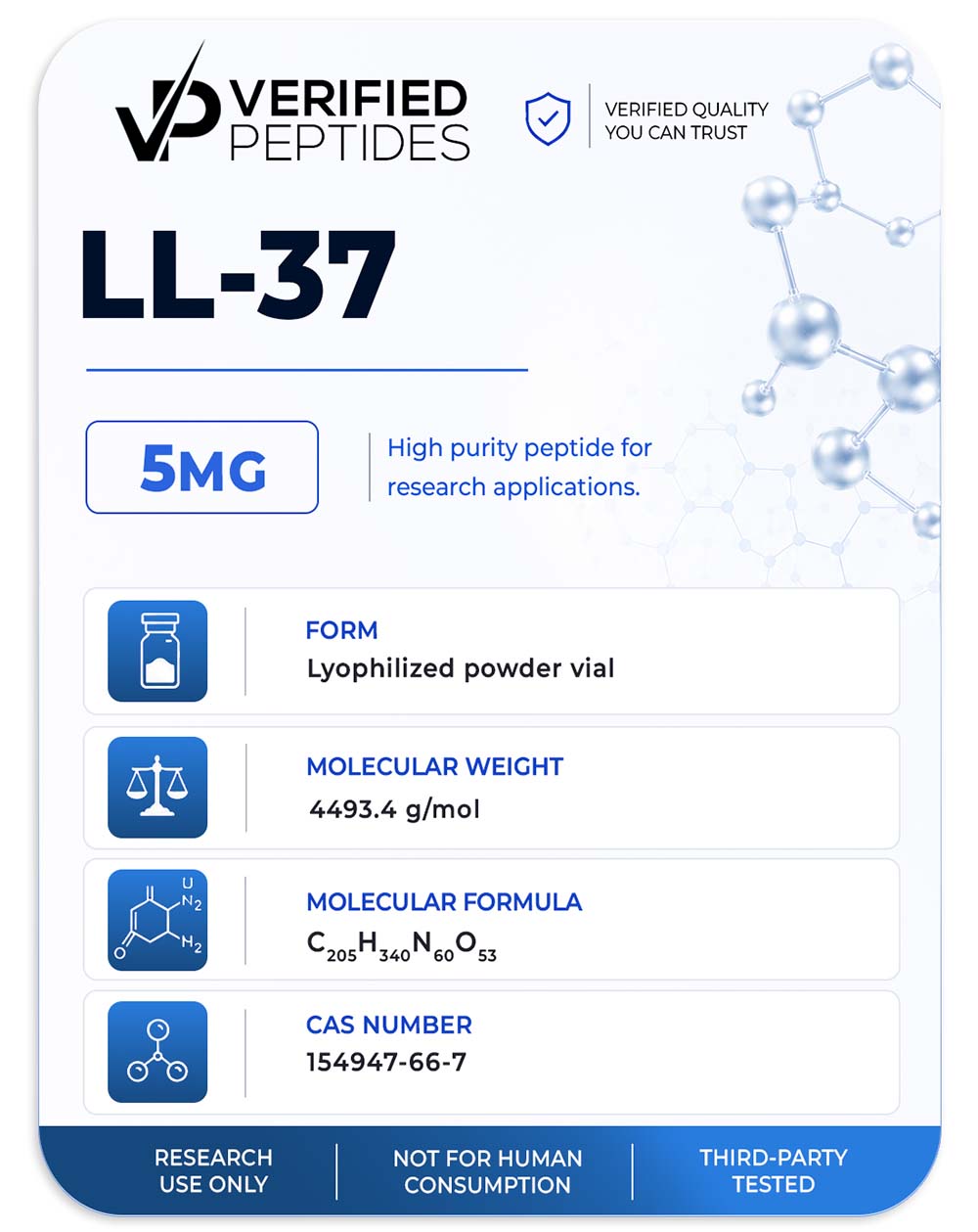 LL-37 Peptide 5mg product photo