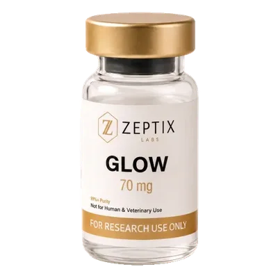 GLOW 70mg (listed per-vial price; site runs buy-1-get-1) product photo