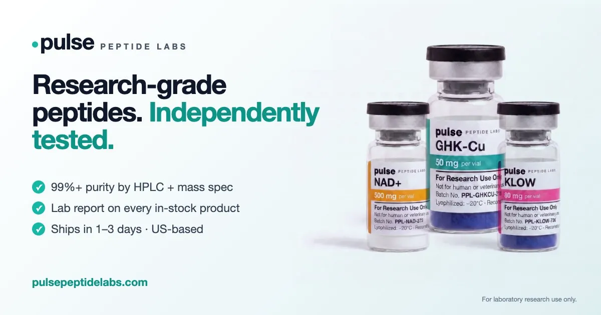 Pulse Peptide Labs website banner